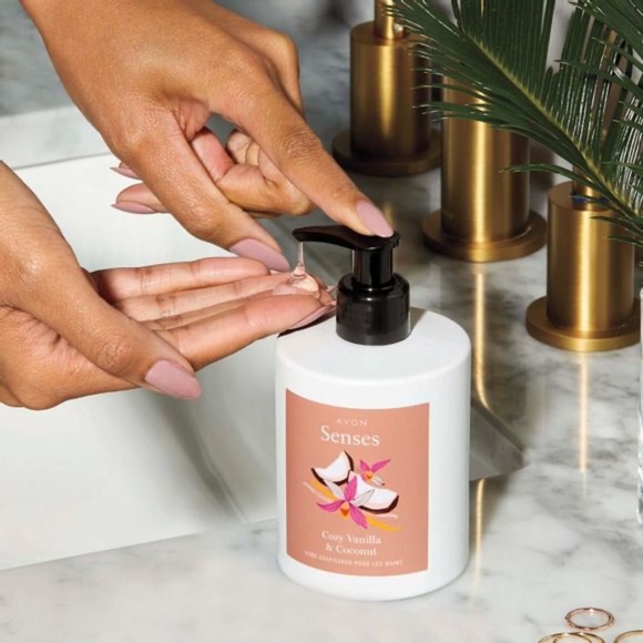 **AVON* Senses Cozy Vanilla & Coconut Hand Soap Size 10.1 fl. oz. - Picture 3 of 5